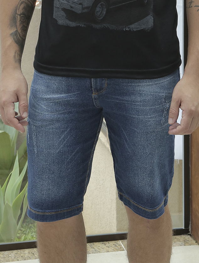 Bermuda Jeans Masculina Adulto